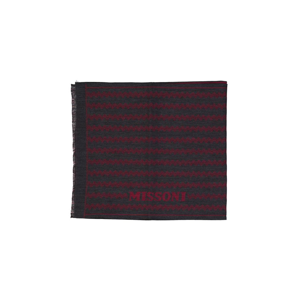 Gray Wool Scarf