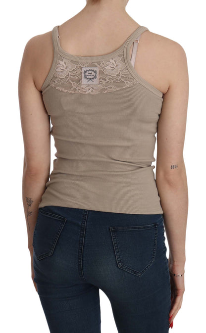 Elegante Baumwollbluse mit Spaghettiträgern