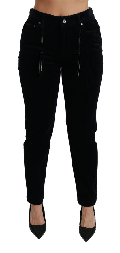 Schicke Skinny-Jeans aus Cord mit mittlerer Taille