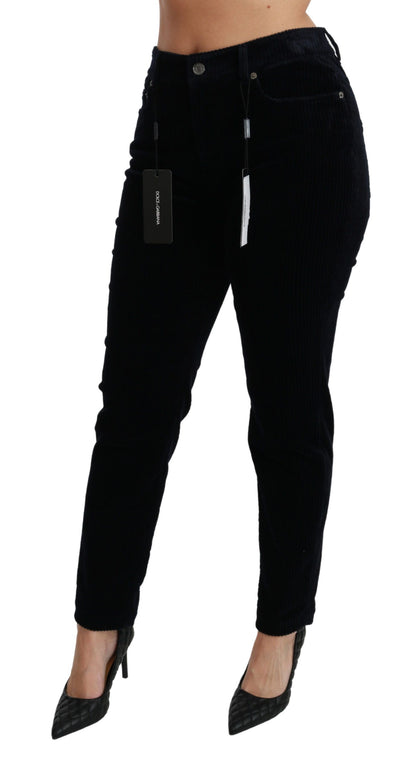 Schicke Skinny-Jeans aus Cord mit mittlerer Taille