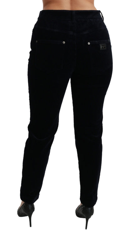 Schicke Skinny-Jeans aus Cord mit mittlerer Taille