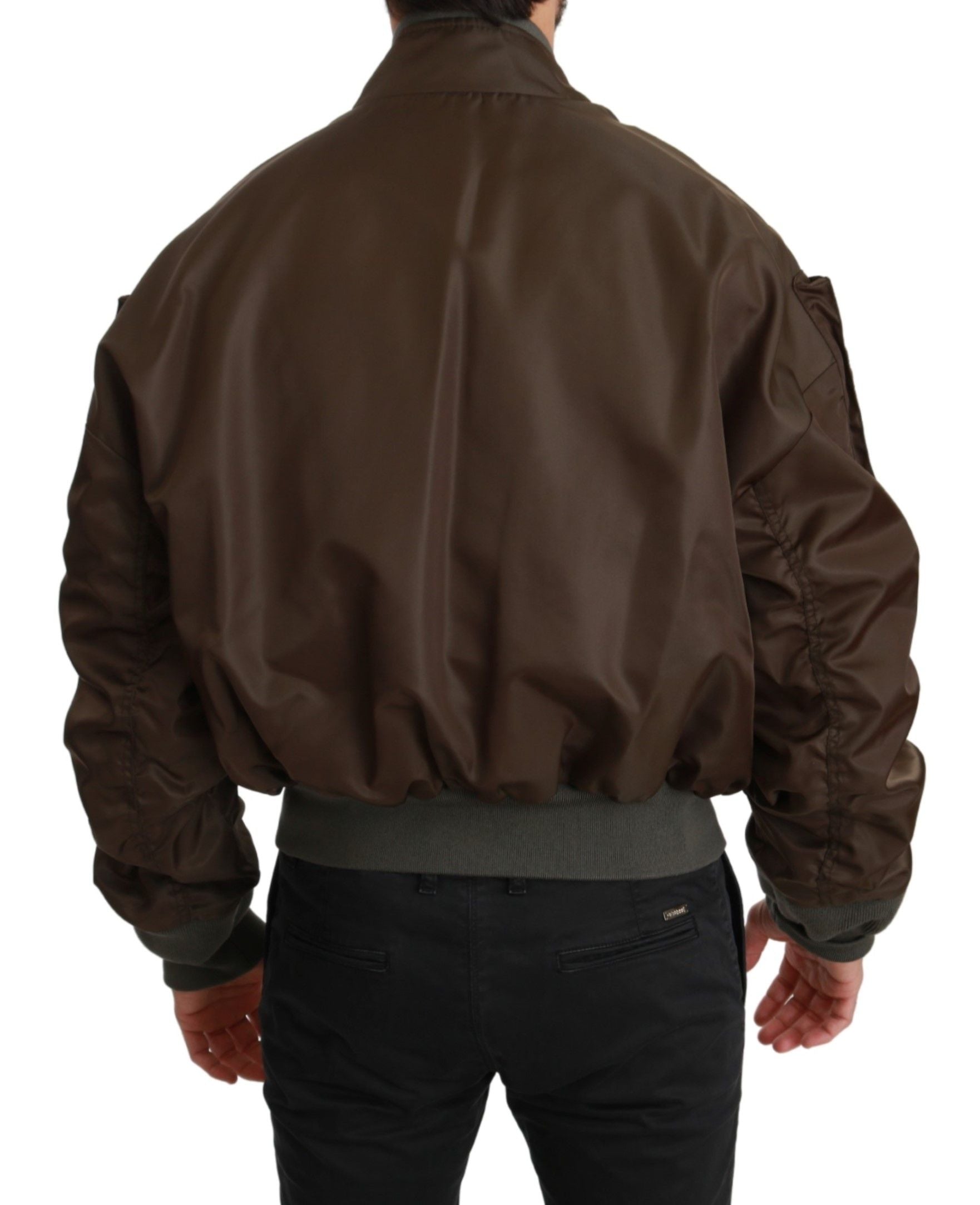 Chaqueta bomber cruzada con lentejuelas