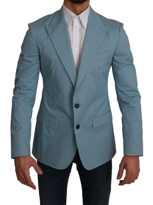 Elegant Blue Fantasy Pattern Blazer