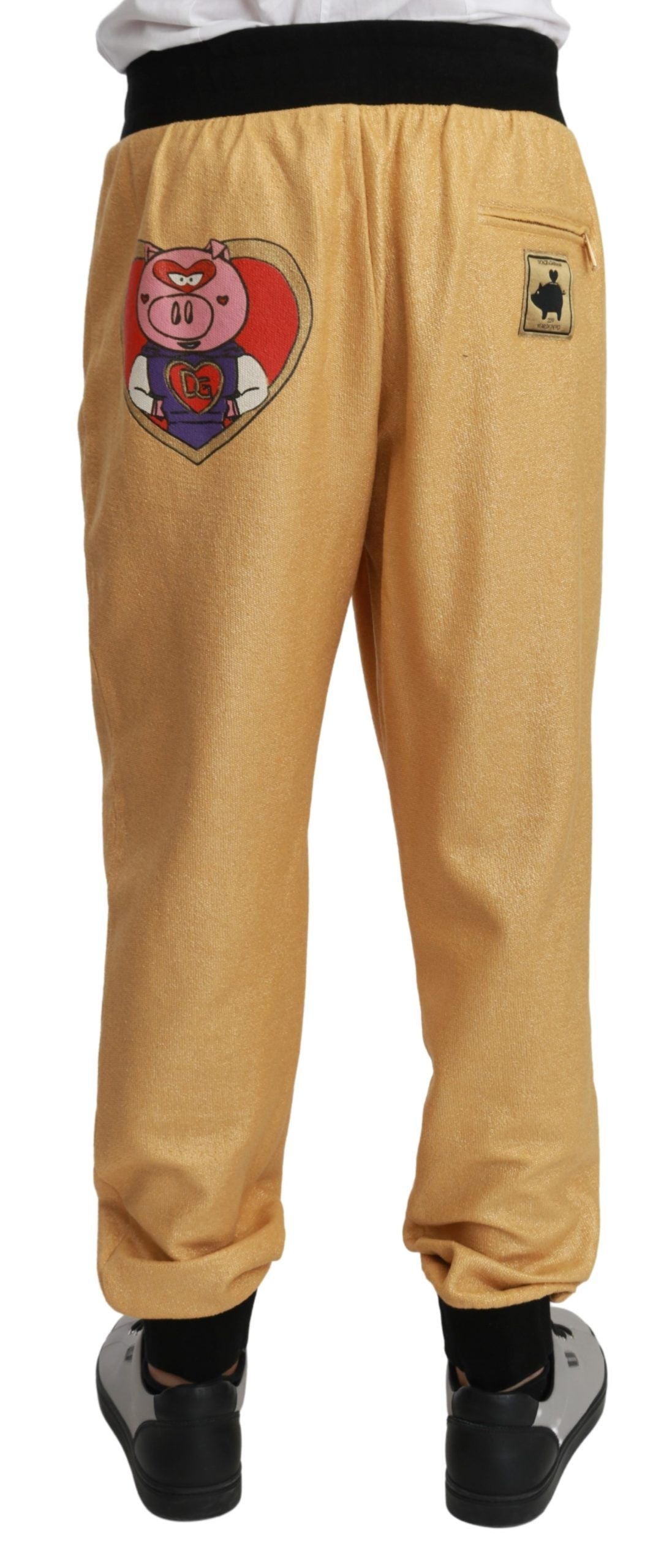 Elegant Gold Motif Sweatpants