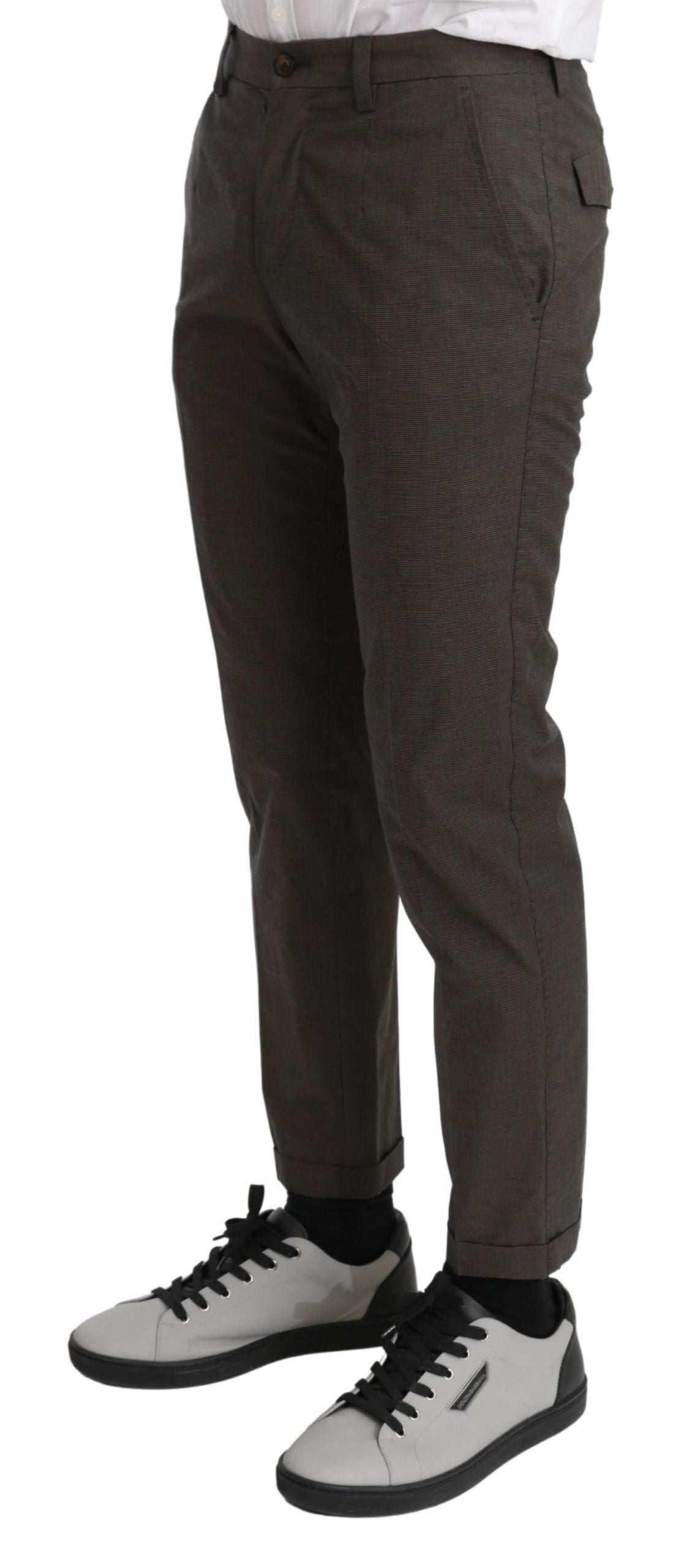 Elegant Brown Casual Pants