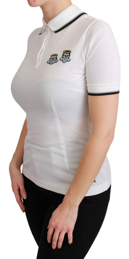 Schickes T-Shirt mit Polo-Engel-Stickerei