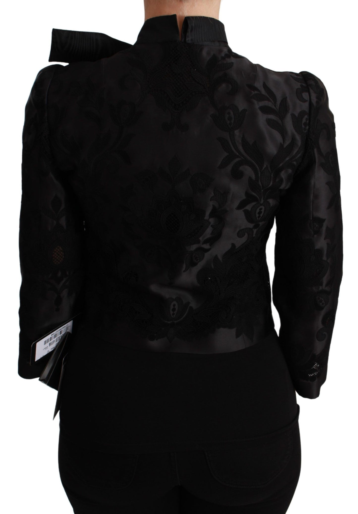 Exquisiter Korsett-Blazer mit Blumenmuster aus Jacquard