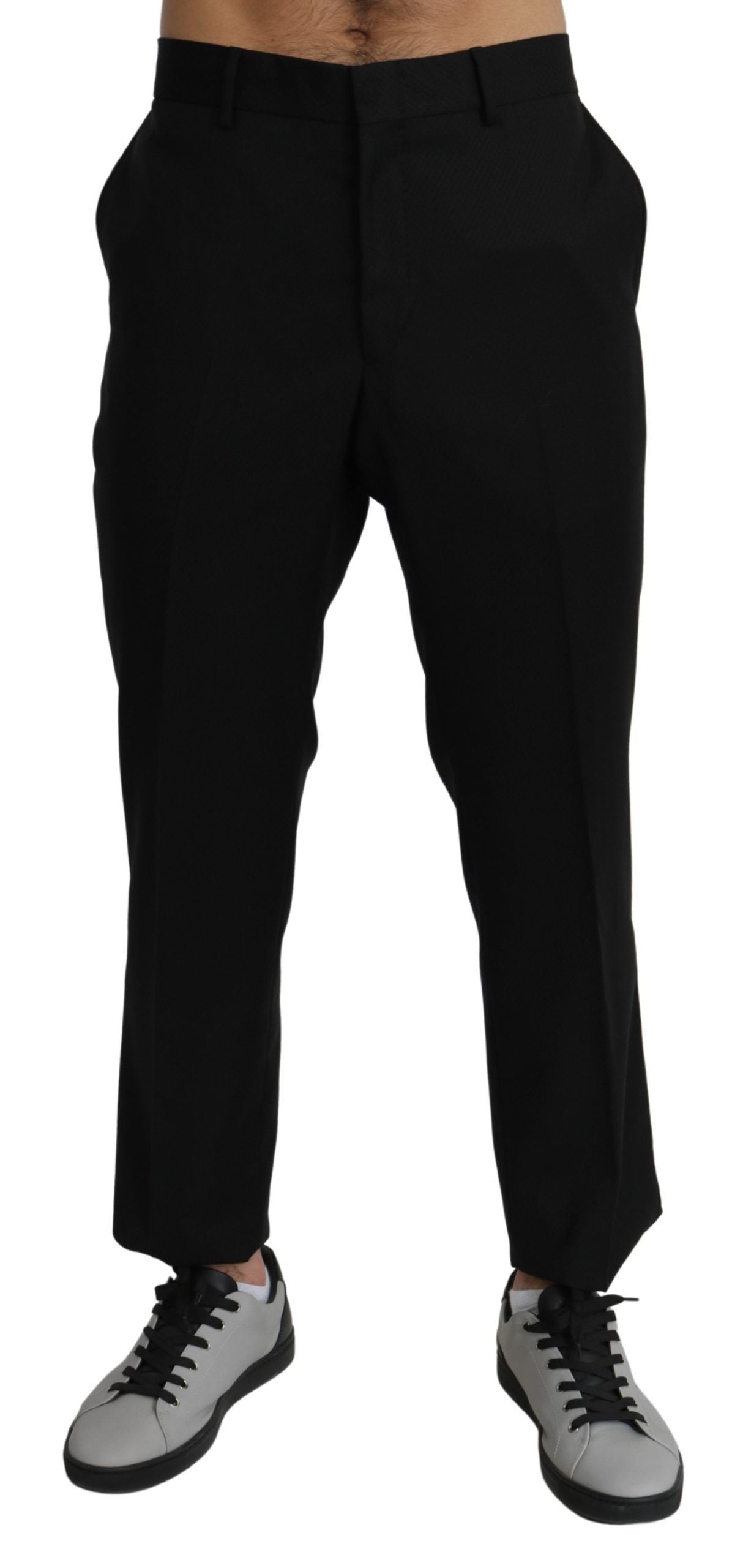 Pantalones formales elegantes de corte ajustado