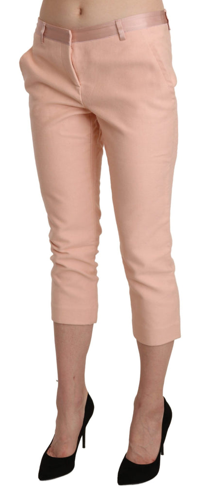 Schicke pinke Skinny Caprihose