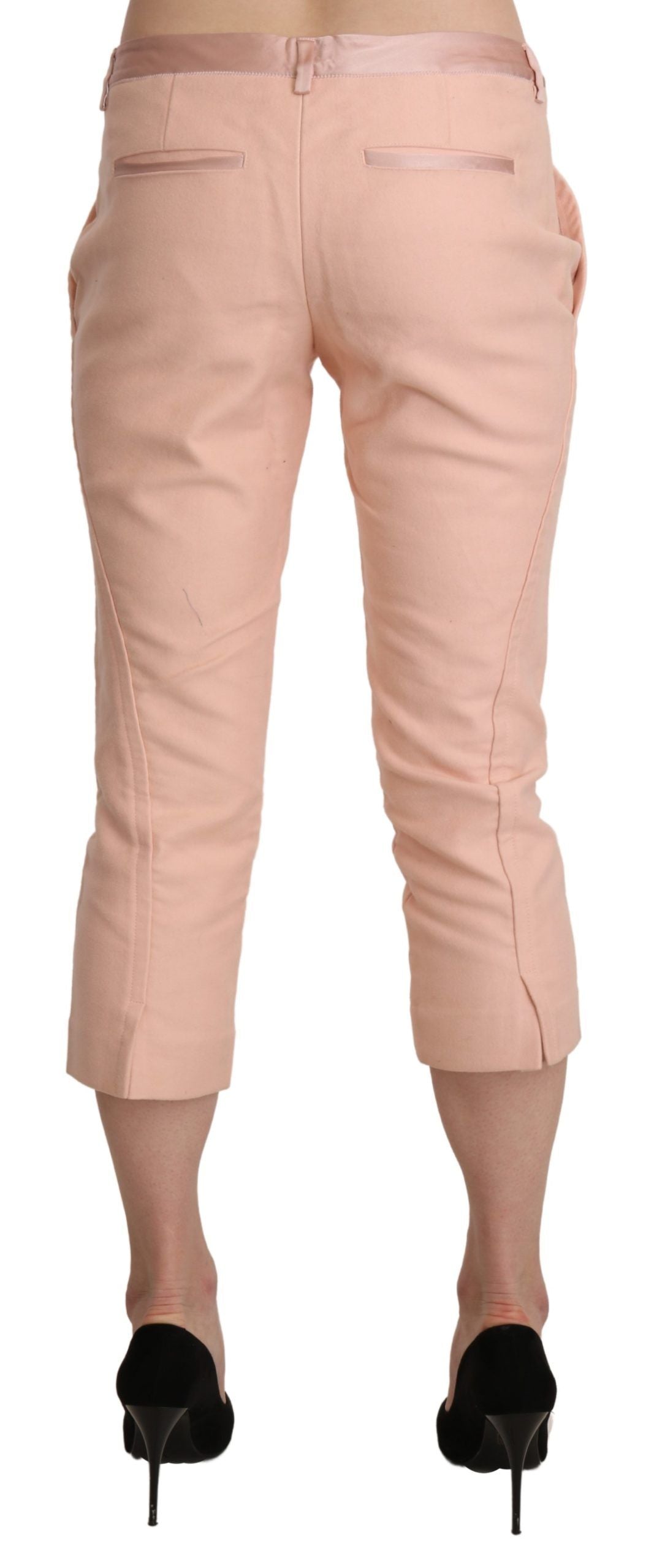 Schicke pinke Skinny Caprihose