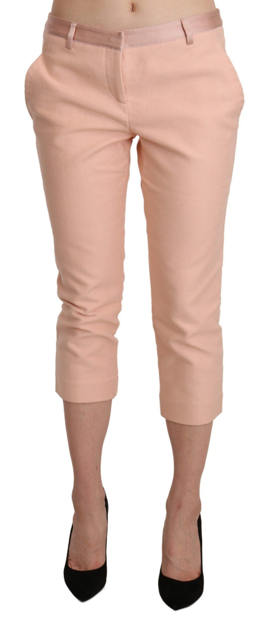 Schicke pinke Skinny Caprihose