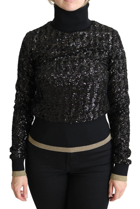 Eleganter Rollkragenpullover mit Pailletten