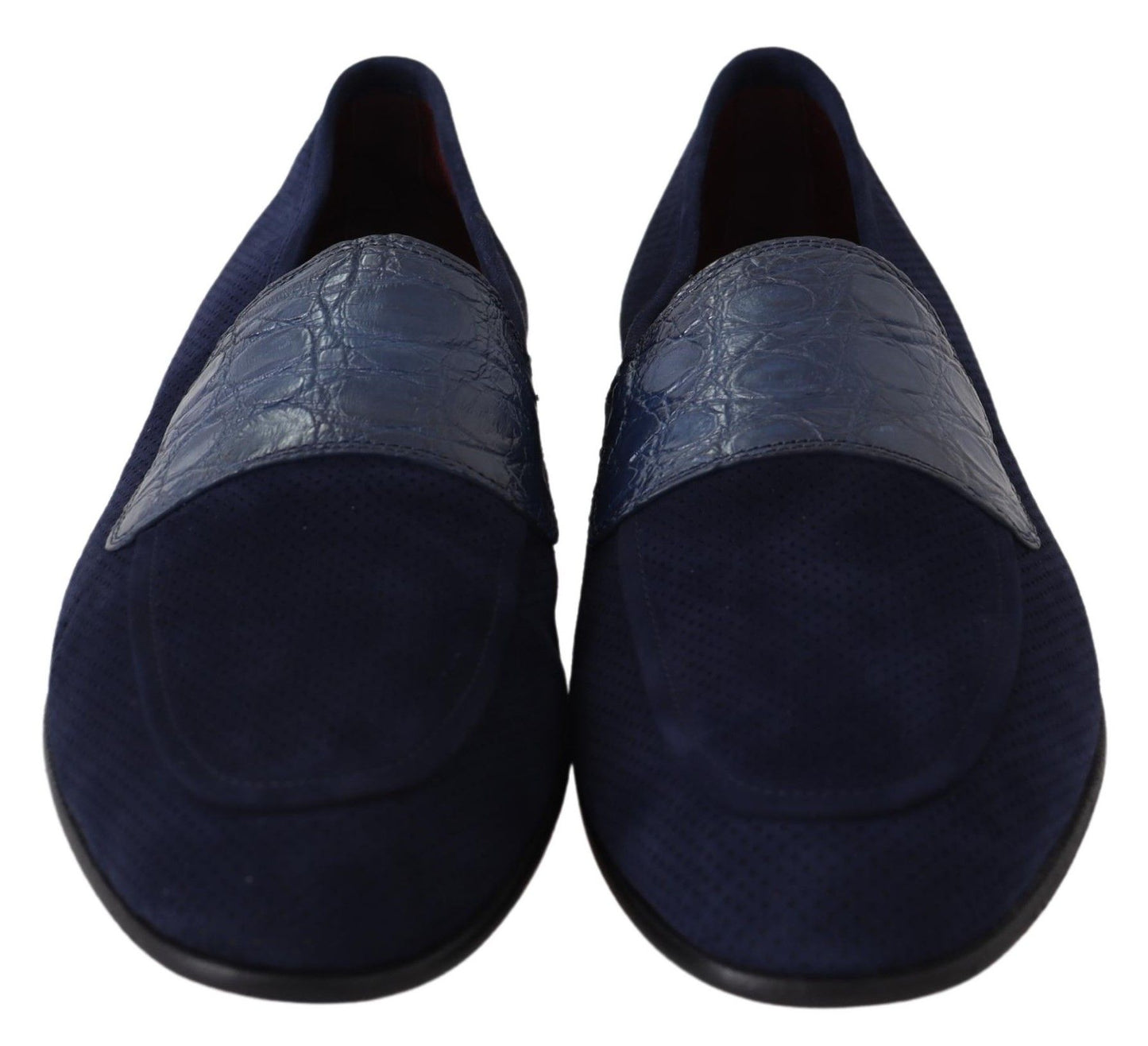 Elegante Loafer aus blauem Wildleder