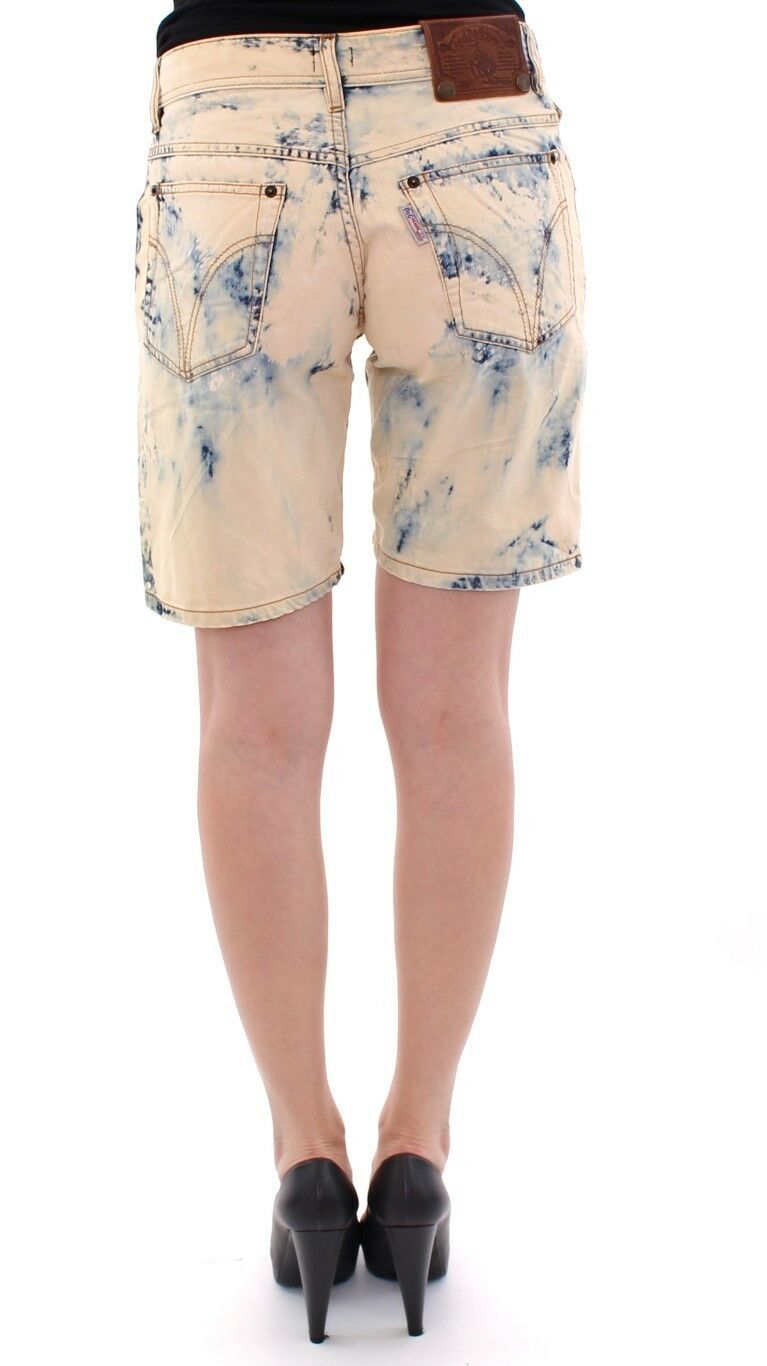 Chic Summertime Cotton Shorts in Blue