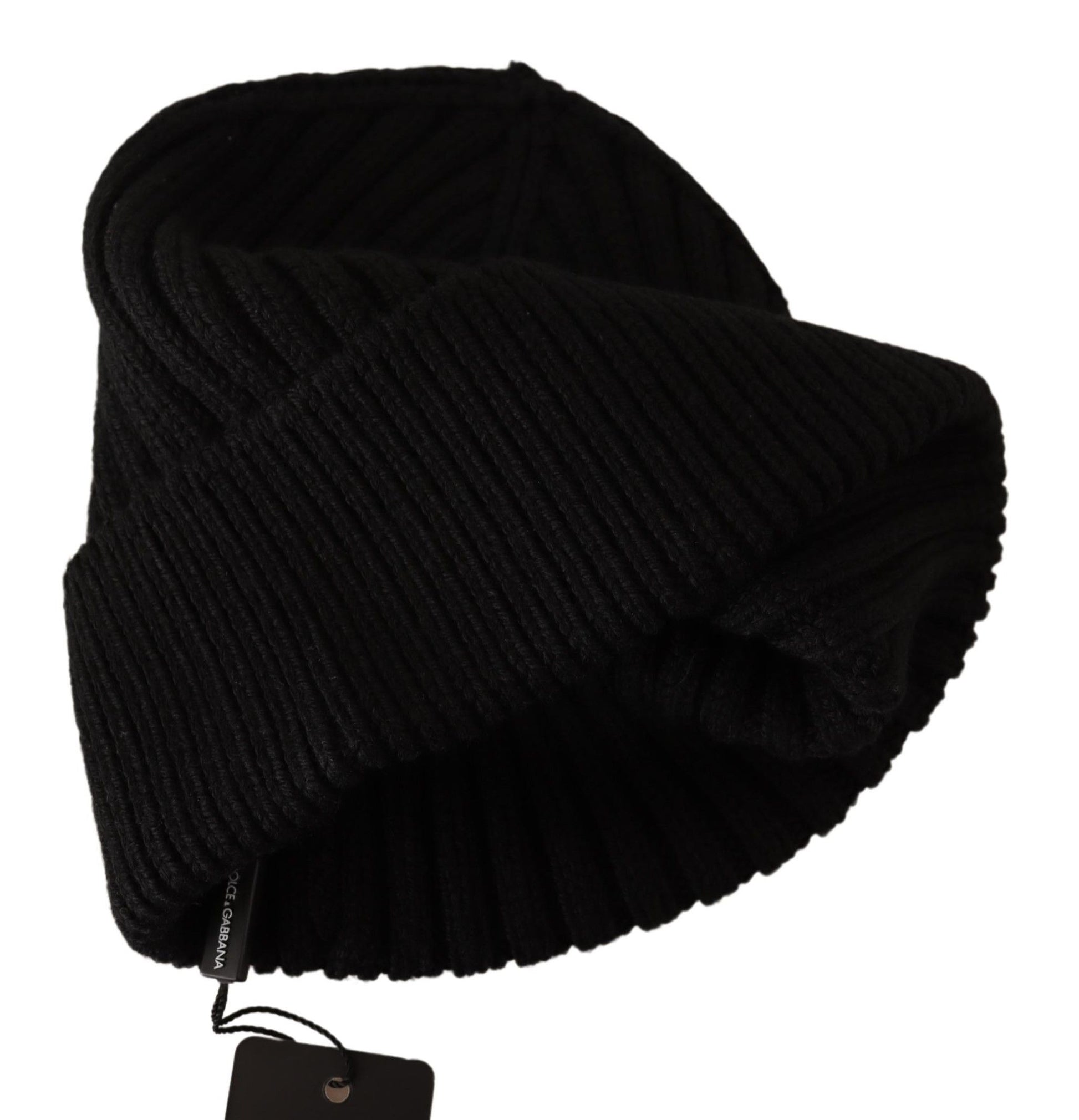 Gorro elegante de lana de punto trenzado con forro polar