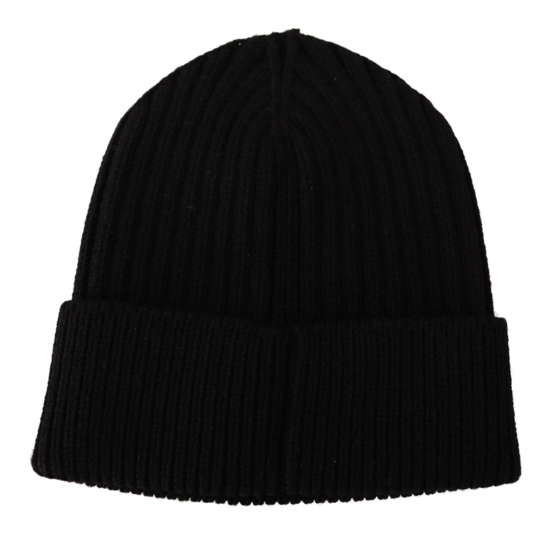 Gorro elegante de lana de punto trenzado con forro polar