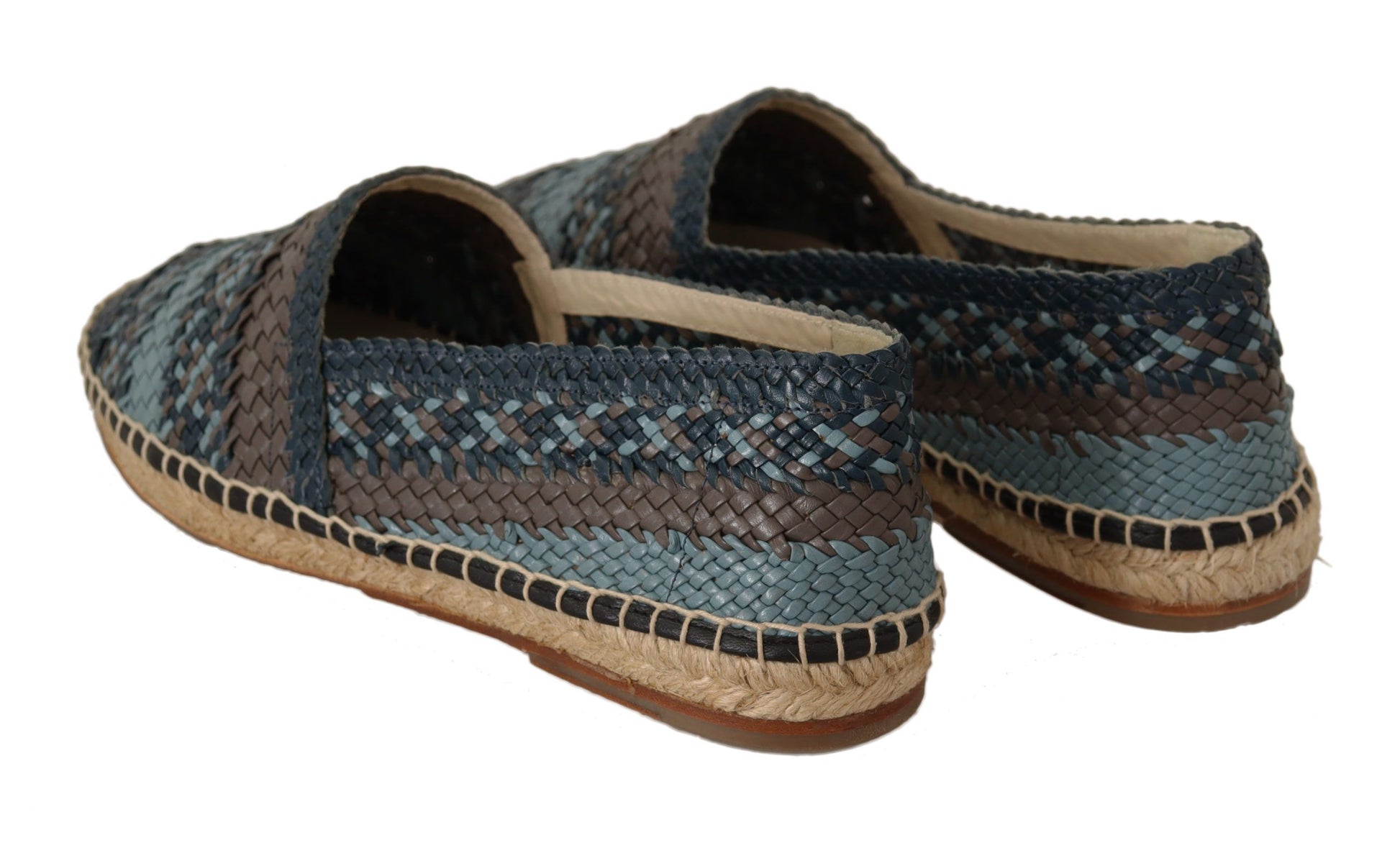 Elegant Woven Leather Espadrilles