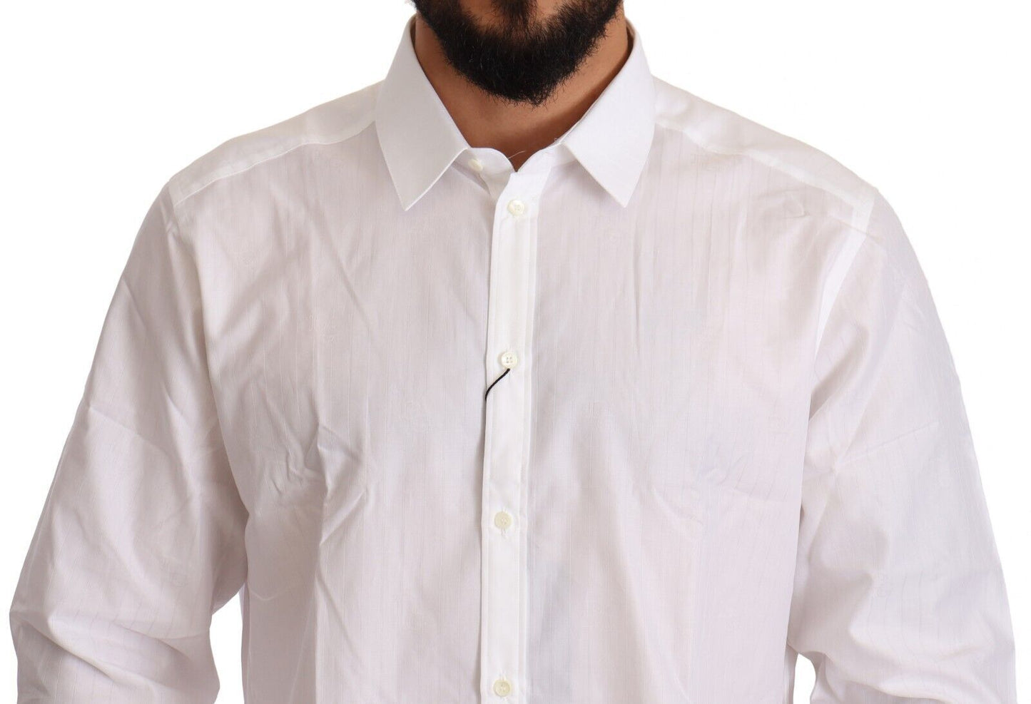 White Cotton Martini Fit Shirt