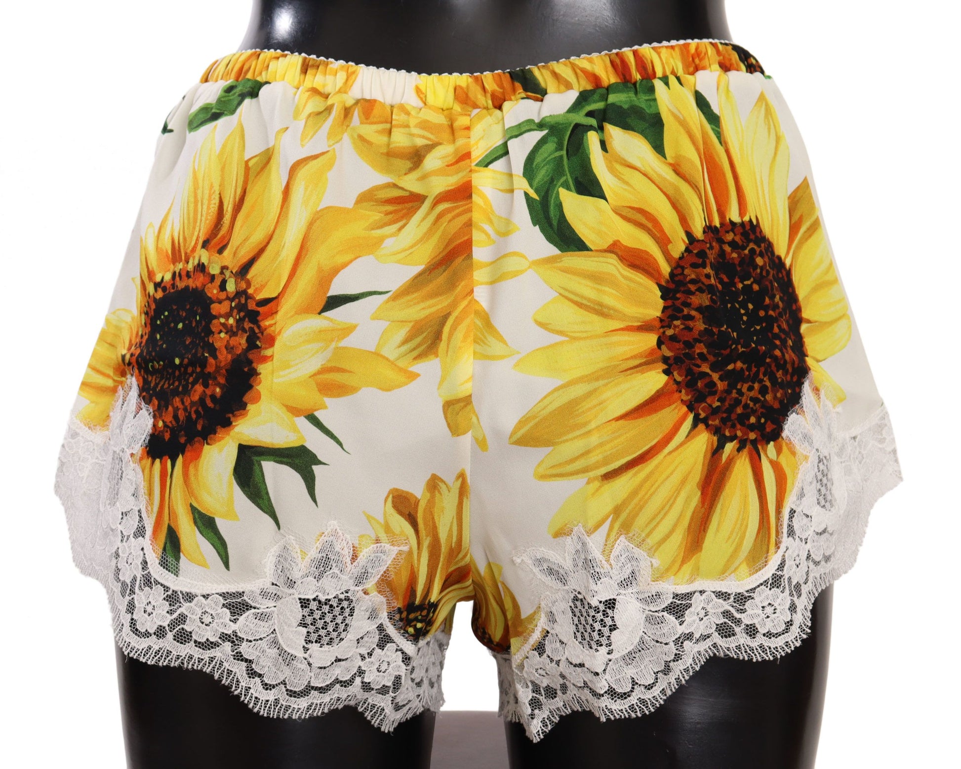 Sunflower Lace Lingerie Shorts - Silk Blend