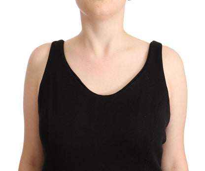 Schickes ärmelloses Designer Tank Top in Schwarz