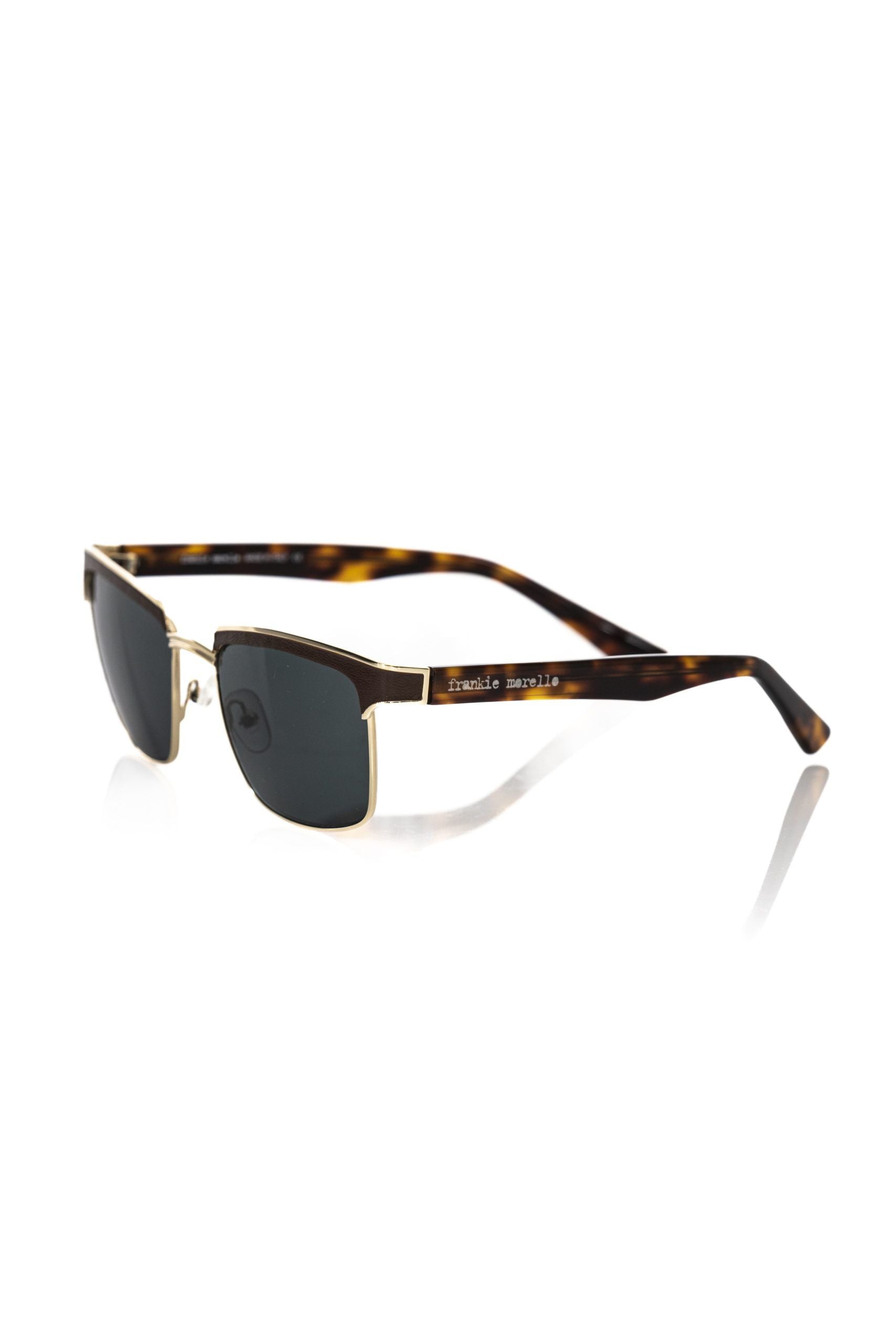 Braune Metallic-Sonnenbrille für Herren