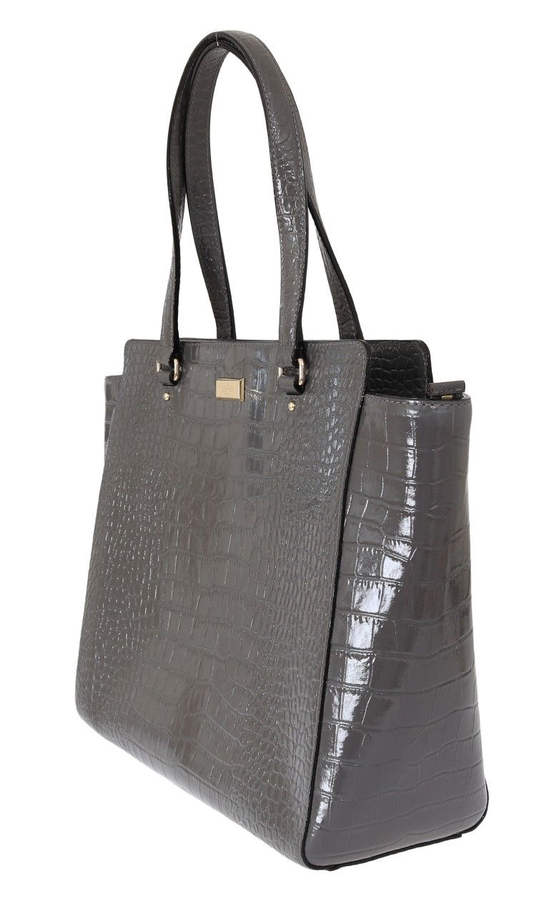 Bolso elegante de piel gris Elissa