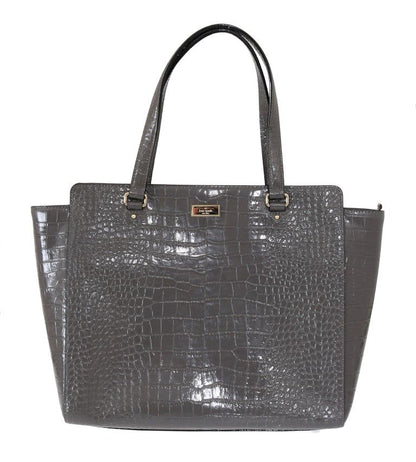 Bolso elegante de piel gris Elissa