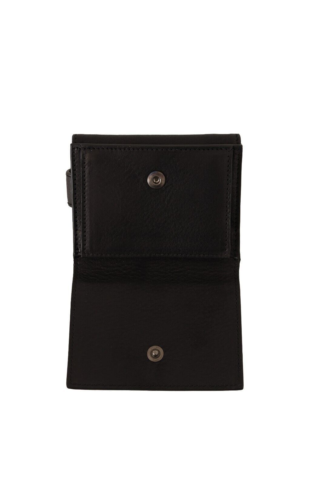 Elegant Black Leather Trifold Multi Kit