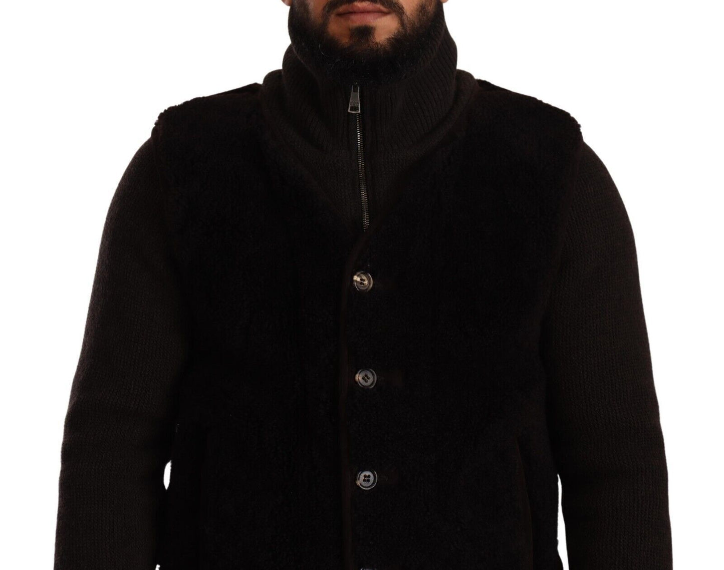 Elegante chaqueta bomber de cuero