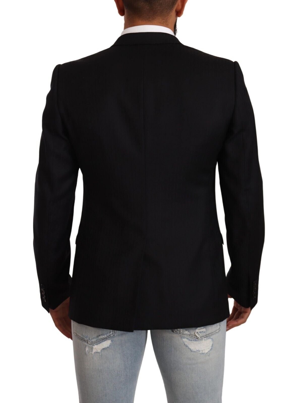 Blazer exclusivo de lana virgen negra