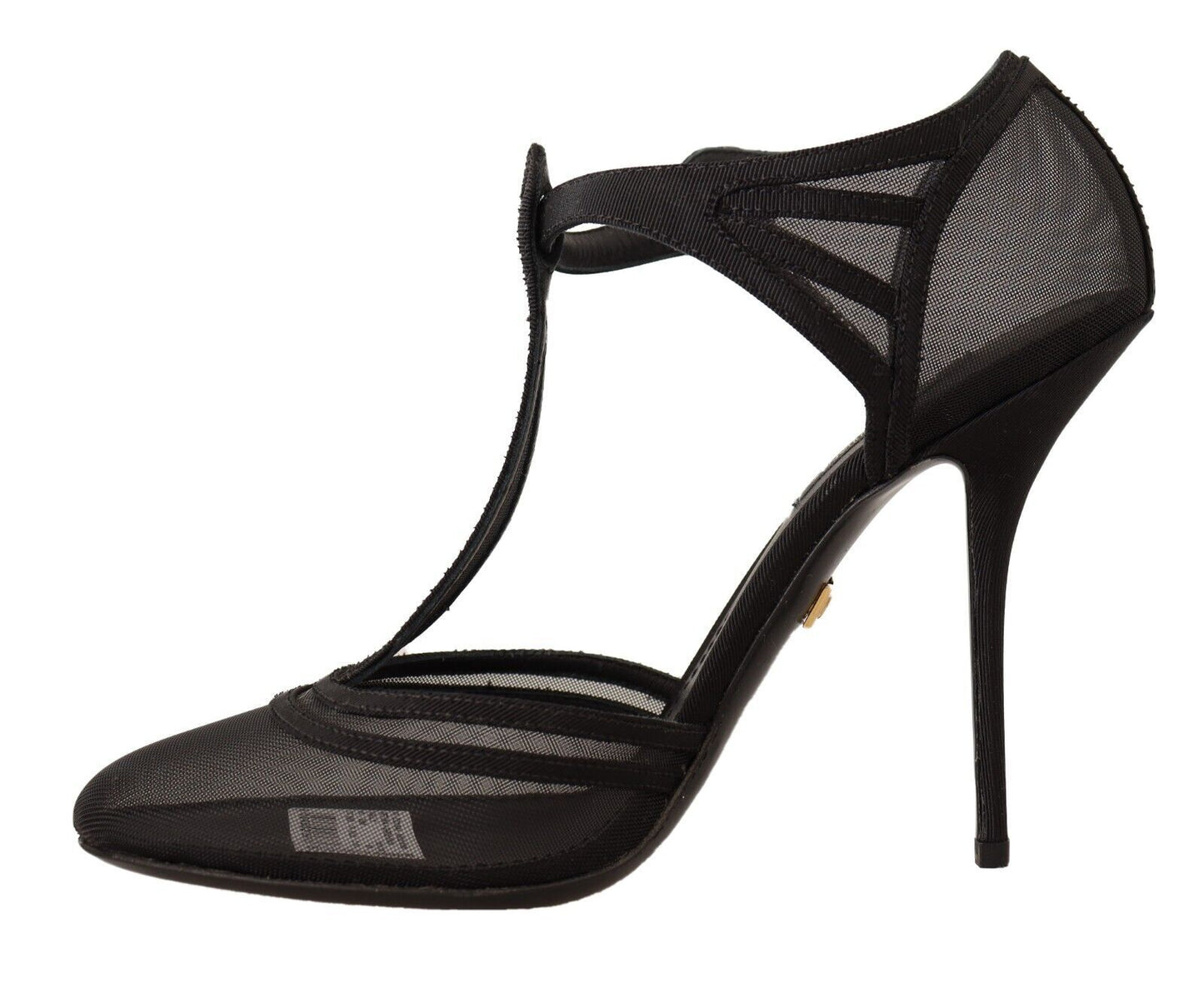 Elegante Mesh T-Riemchen Stiletto Pumps