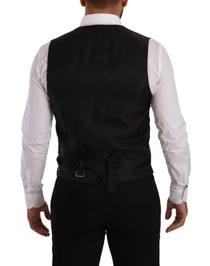 Conjunto de traje negro de corte entallado Sicilia