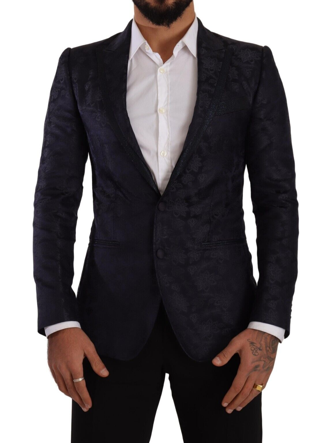 Elegante blazer formal azul oscuro MARTINI