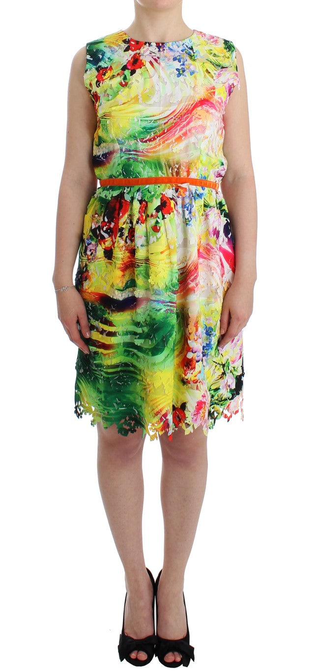 Vestido tubo multicolor: elegancia artística