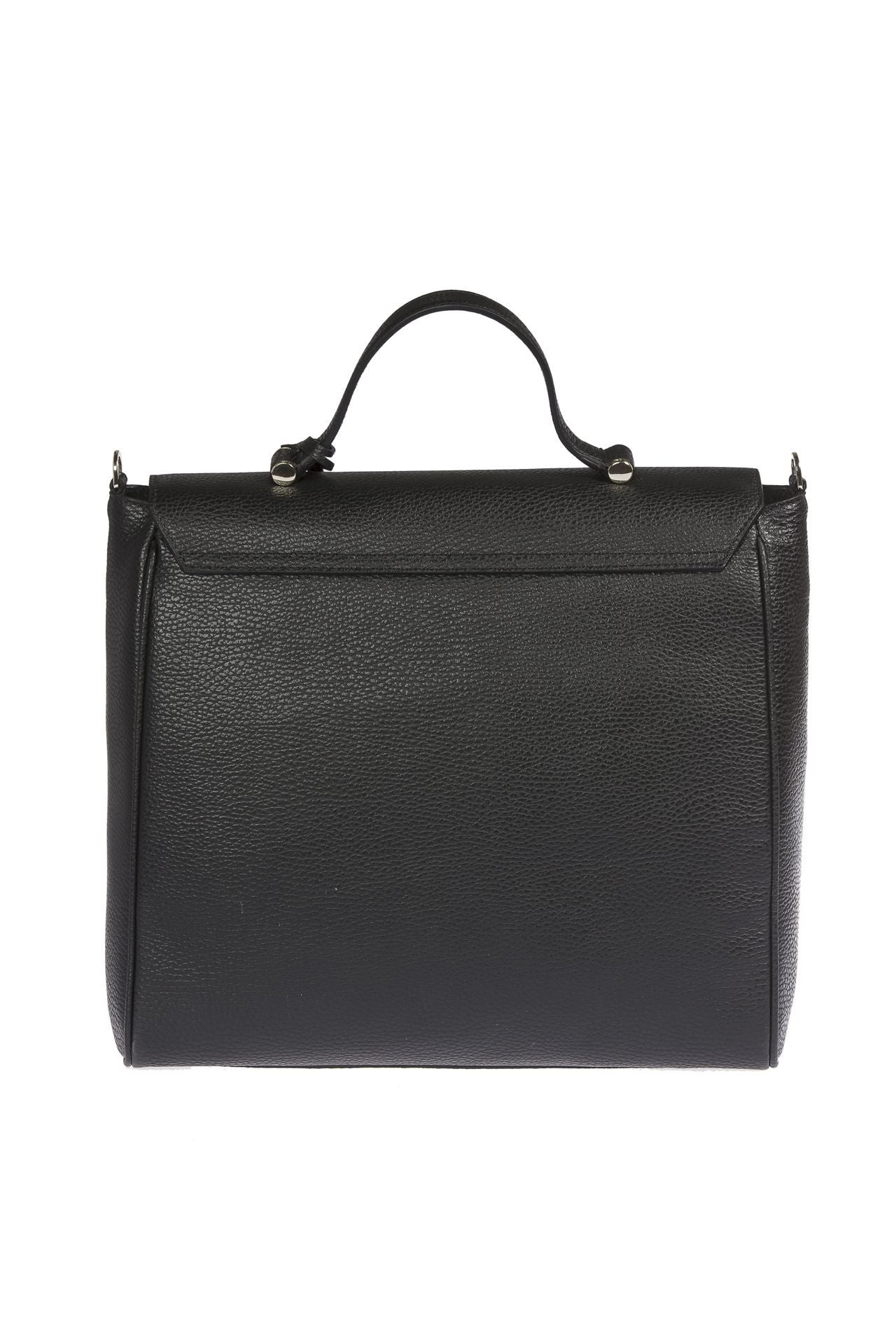 Schwarze Leder Damen Handtasche