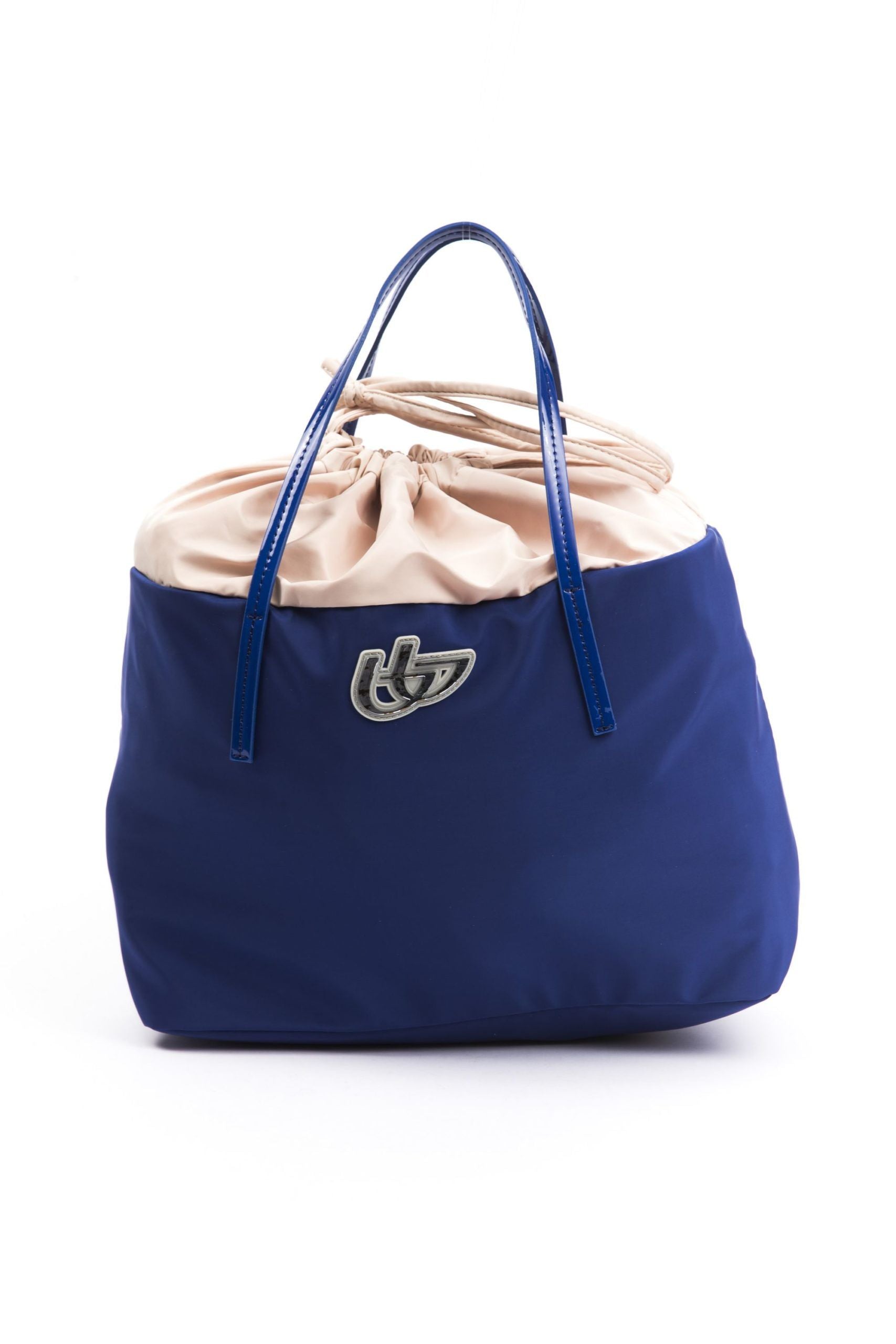 Blue Polyester Women Handbag