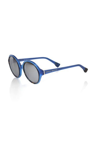 Blaue Acetat-Sonnenbrille für Damen