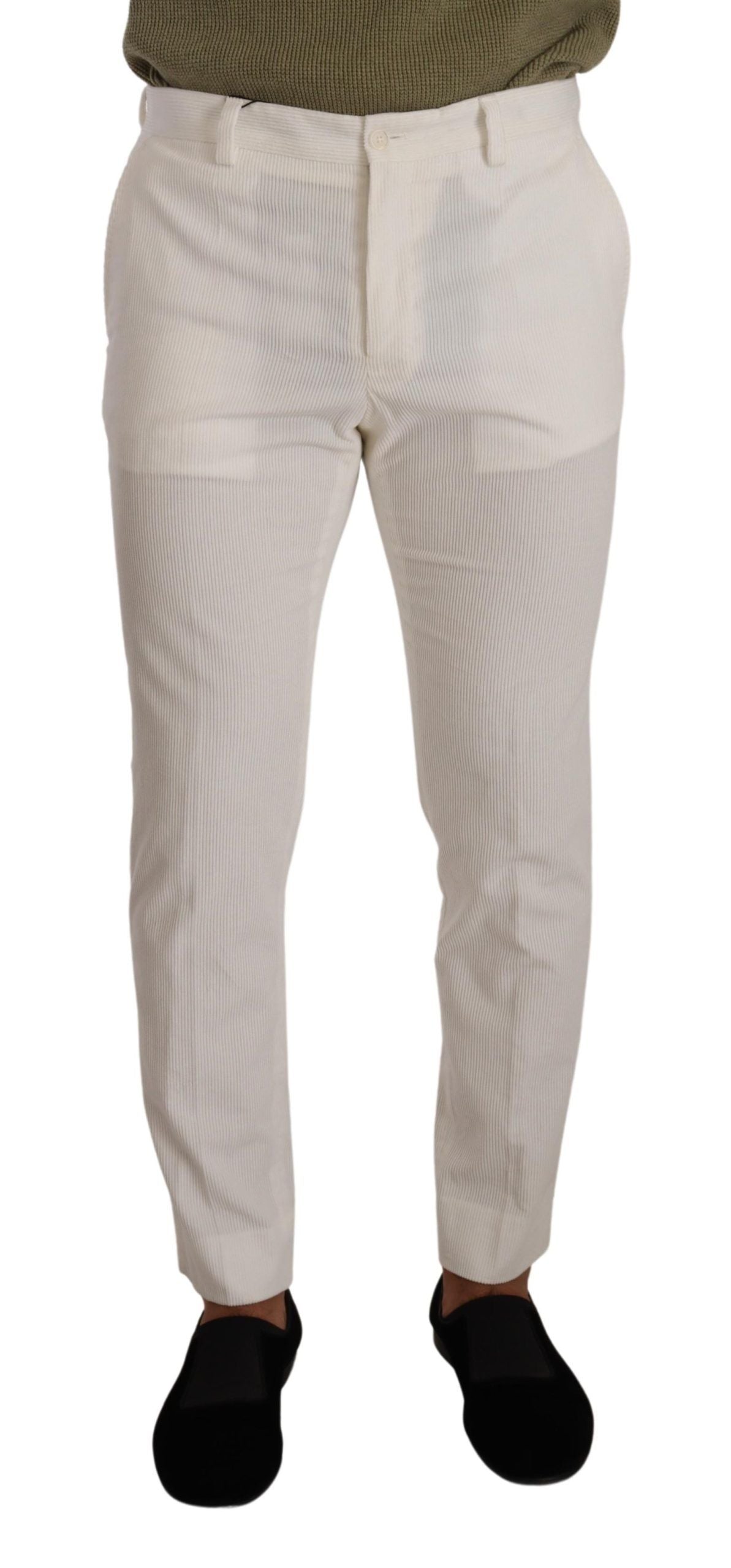 Elegante Slim Fit-Hose aus Baumwolle