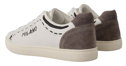 Elegante weiße Casual Sneakers aus Leder