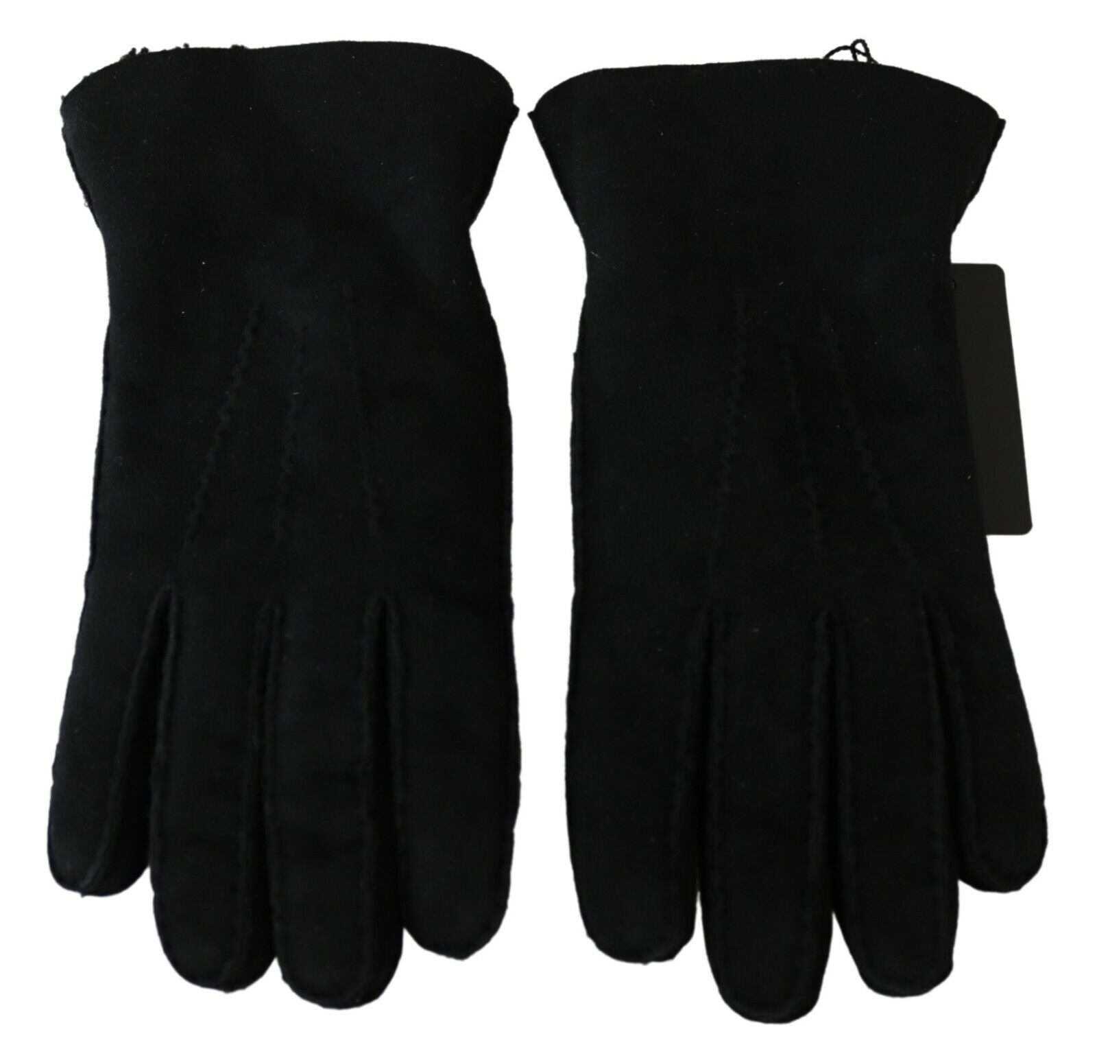 Elegante schwarze Bikerhandschuhe aus Leder