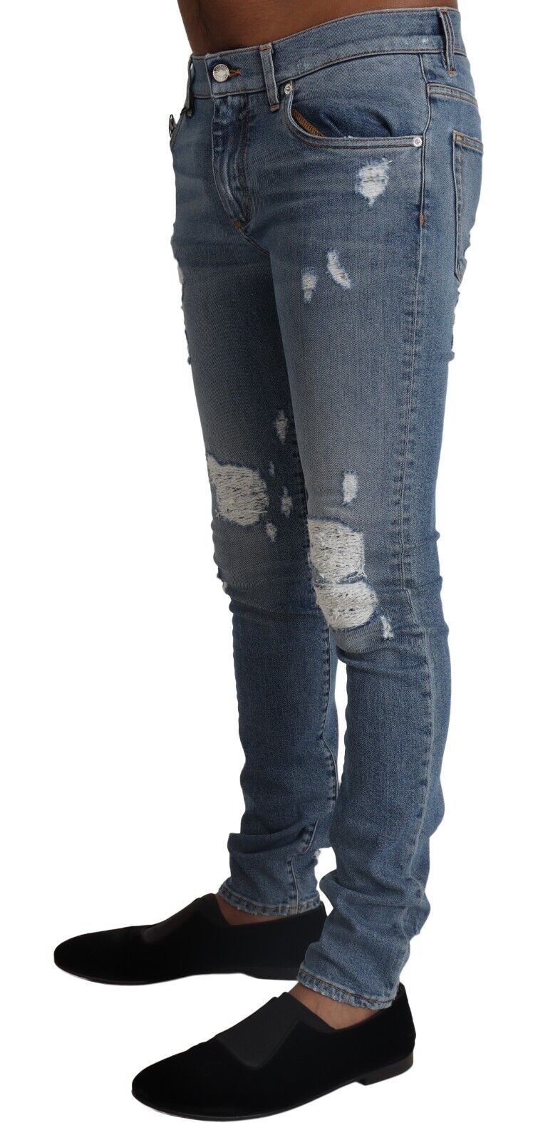 Elegante hellblaue Skinny-Jeans