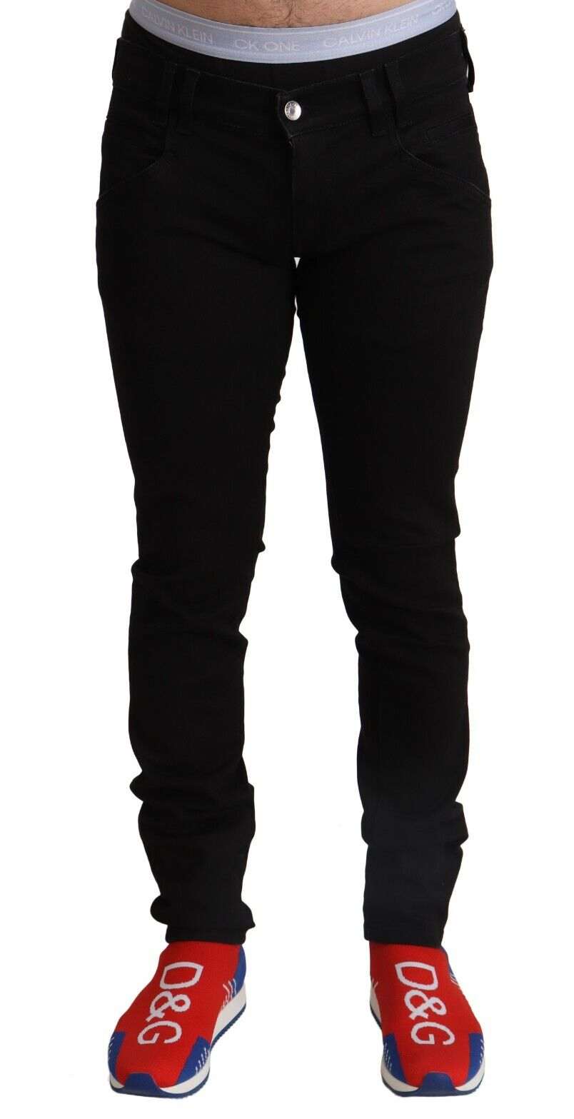 Elegante Slim Fit Jeans in Schwarz