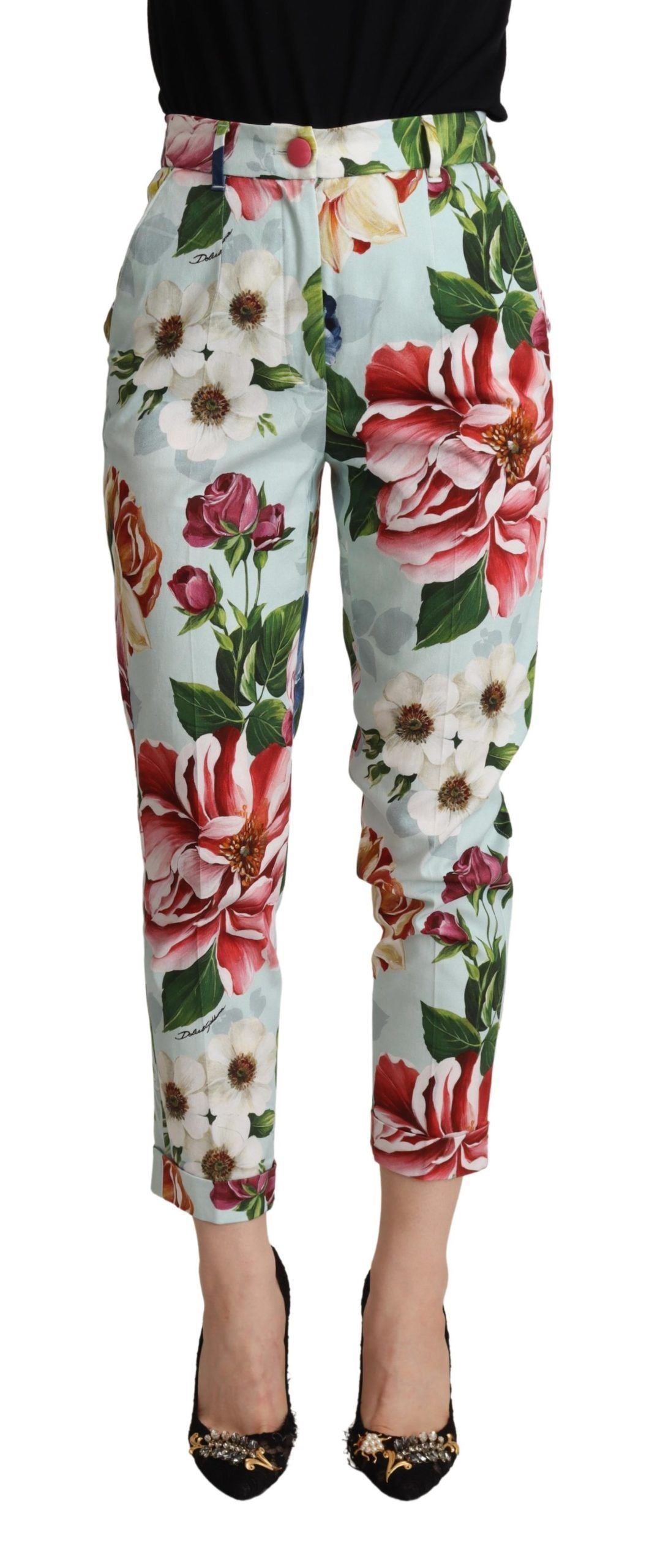 Veredeln Sie Ihren Chic mit floralen Tapered Pants