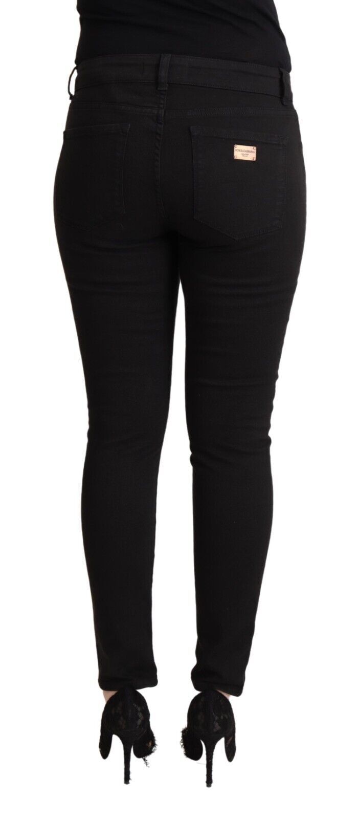 Schicke Slim Fit Jeans in Schwarz