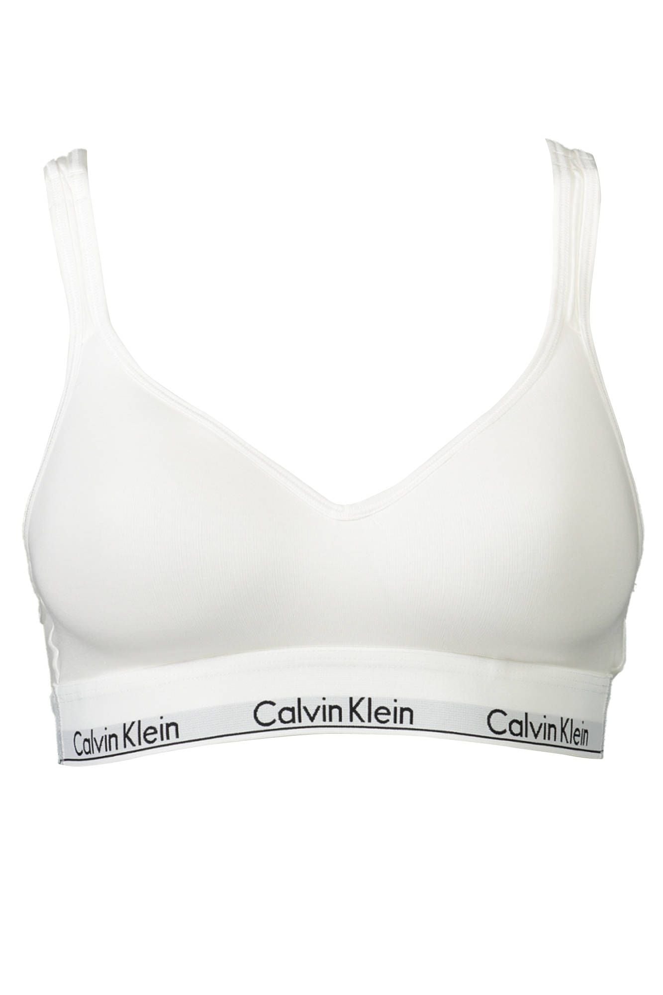 Weißes Damen-Bralette aus Baumwolle