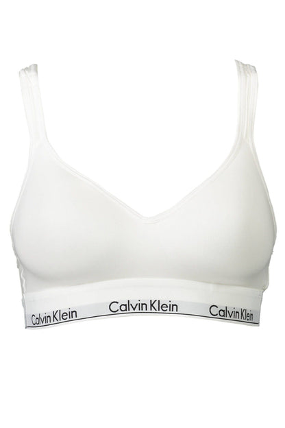 Weißes Damen-Bralette aus Baumwolle