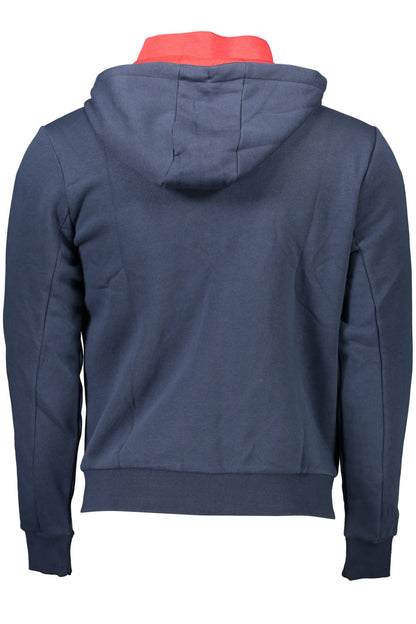 Blue Cotton Mens Sweater