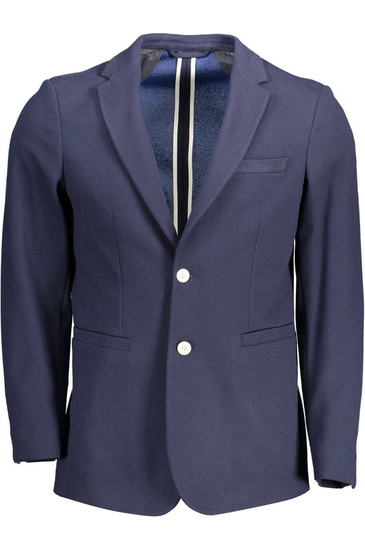 Chaqueta de poliéster azul para hombre