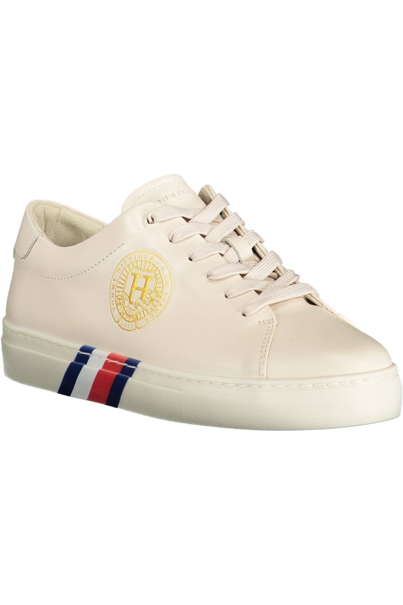 Beige Leder Damen Sneaker