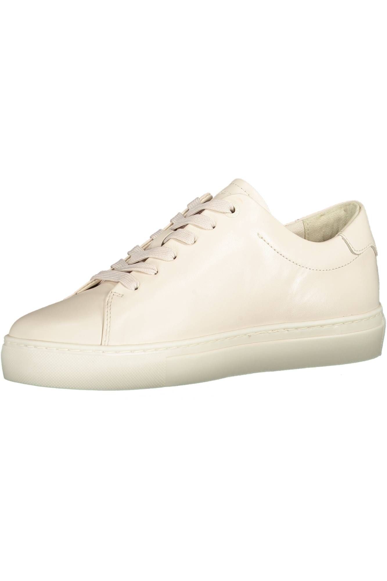 Beige Leder Damen Sneaker